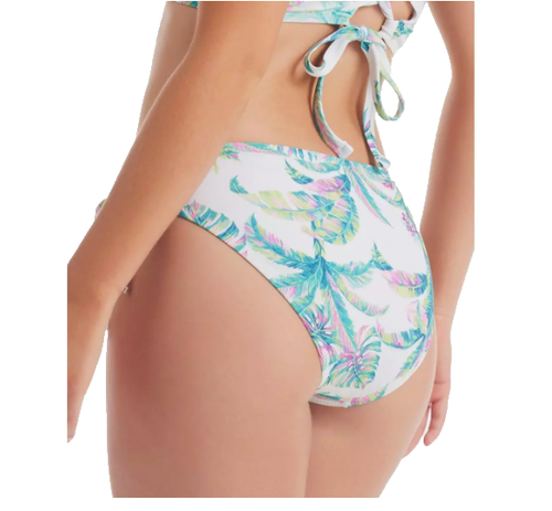 Jessica Simpson Damen Bikinihose mit Seitenbindung bedruckt Schwimmhose getrennt S (az78) - Bild 2 von 3