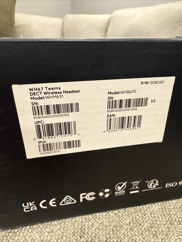 Yealink WH67 Wireless DECT Headset - Teams Certified - Zdjęcie 9 z 10