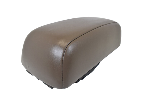 1997-1999 Nissan Maxima Center Console Lid Cover Armrest Brown Leather OEM - Picture 7 of 10