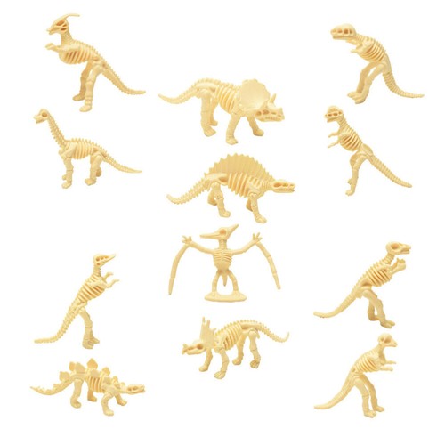12 Pcs Dinosaurier-Skelett-Spielzeug Baby Kinder Modelle Dinosaurier-Modelle - Afbeelding 8 van 12