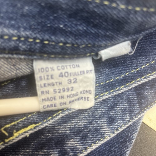 Vintage JORDACHE Blue Jeans RN 52992 Size-40 Waist 38 - Picture 3 of 11