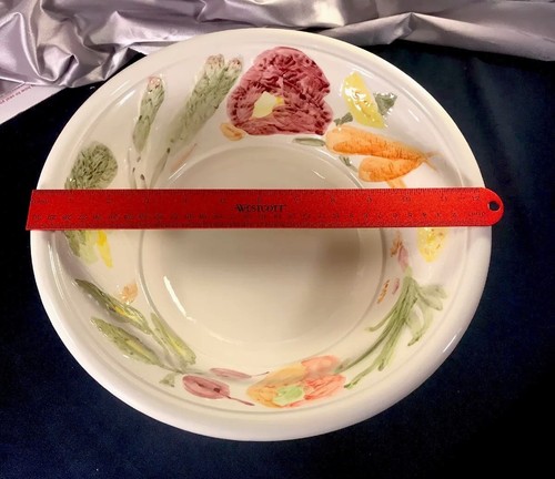 Vintage La Compagnia dei Decori handbemalte Keramik große Servierschale ~ Italien - Bild 3 von 8