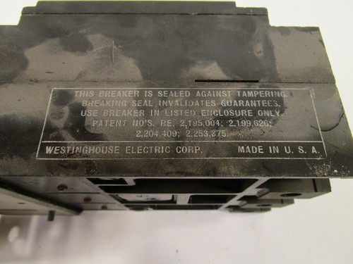 3 POLE WESTINGHOUSE 70 AMP 240 VOLT A/C CIRCUIT BREAKER E-7819 (1632943ACT) - Bild 9 von 10