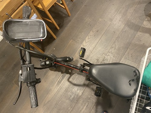 Used Electric Bicycle 15AH Battery 400W Foldable E-Bike With Basket and freeBag - Picture 3 of 5