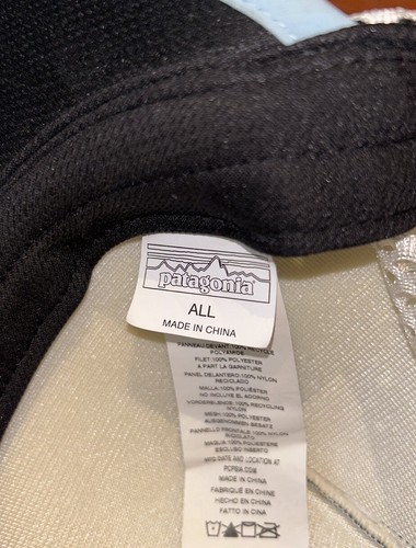 PATAGONIA Hat 5 Panel Duckbill Green Mesh Strap Back Cap Cycling, Running - Picture 6 of 7