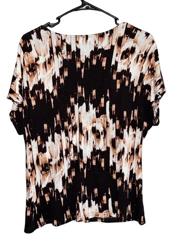 Derek Lam Blouse Abstract Top Women’s Medium Loose Fit Flowy Oversized - Picture 3 of 7