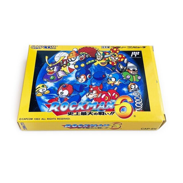 ROCKMAN 6 Mega man - Empty box replacement spare case with tray Capcom Famicom ROCKMAN 6 Mega man - Empty box replacement spare case with tray Capcom Famicom