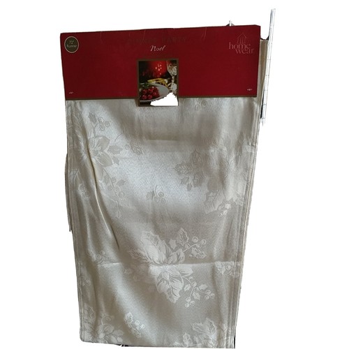 Ropa para el hogar Vacaciones Mesa Corredor Poinsettia Marfil 13" x 72" - Imagen 2 de 4
