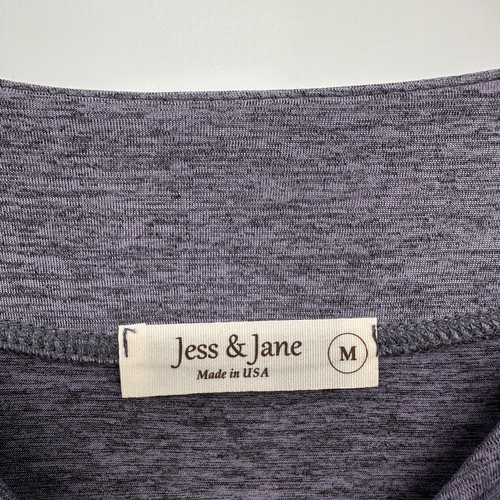 Jess & Jane Tunic Shirt Medium Artsy Stretch Slinky Statement Indie Whimsy New - Picture 10 of 12