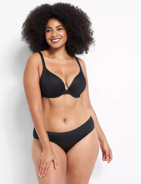 230532 LANE BRYANT BLACK SMOOTH BOOST PLUNGE BRA SZ 46C | eBay