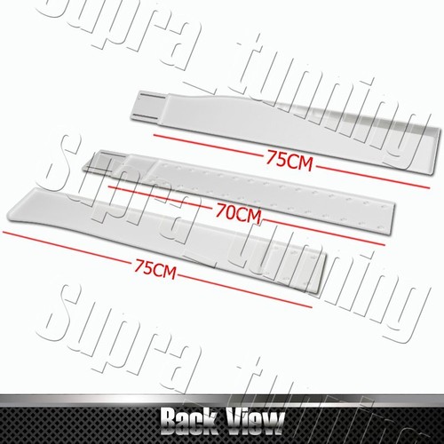 Painted White 86" x 4" Universal Side Skirt Extension Rocker Splitters Lip 6pcs - Foto 3 di 4