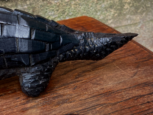 Antique African Tribal Carved Hardwood Crocodile Sculpture - Picture 23 of 24