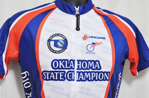 Bicycle Racing Hincapie OKLAHOMA STATE CHAMPION Adult Small S Cycling Jersey - Picture 4 of 8