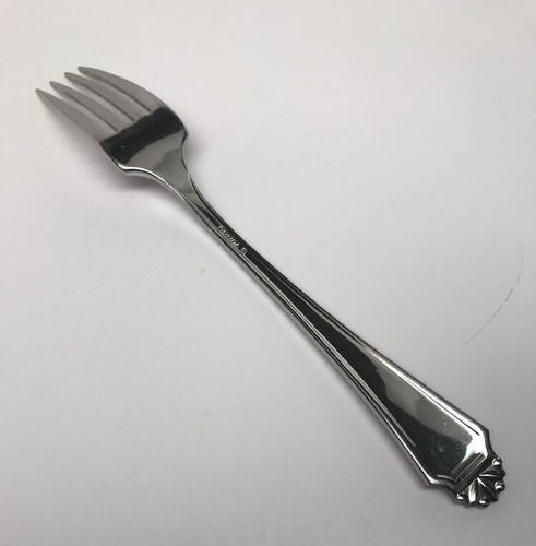Vintage Oneida Erbstück "Henley" Edelstahl Tafelgabel - glänzend; Würfelmarke - Bild 2 von 2