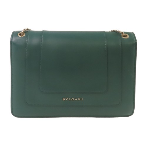 BVLGARI SHW Serpenti Forever Shoulder Bag Crossbody Calfskin Leather Green - Picture 2 of 20