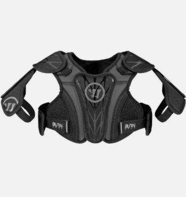 Warrior Youth Burn NEXT SP 2018 Lacrosse Shoulder Pads Black X Small 