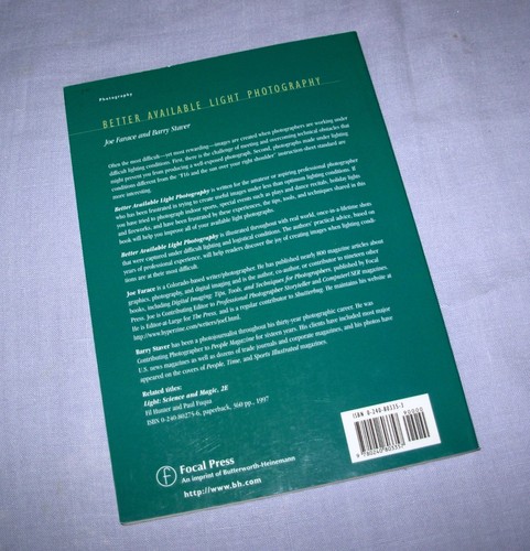 Better Available Light Photography by Joe Farace and Barry Staver 1999 Paperback - Picture 2 of 4