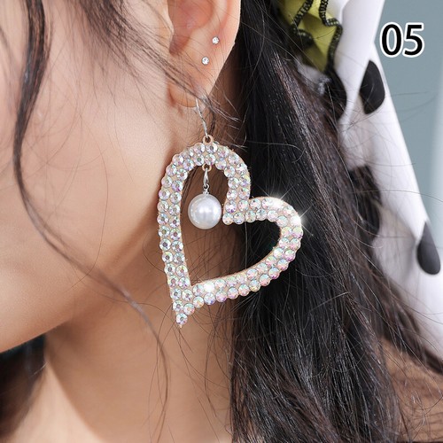 Rhinestone Earrings Stretch Sparking Belly Dance Accessories Dancing Earring  - Picture 17 of 31