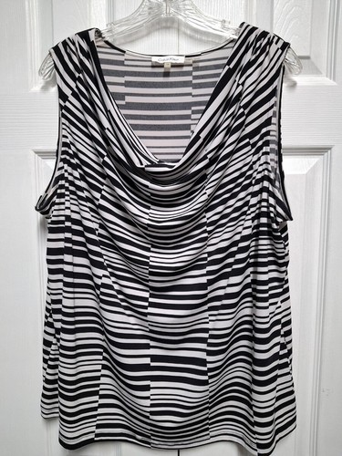 CALVIN KLEIN 2-Pieces: Cowl Neck Sweater & Shell Size 1X - Picture 3 of 14