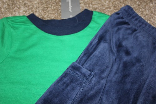First Impressions Dinosaur Green Velour Outfit Boy Set 3 6 9 12 18 24 months NWT - Picture 4 of 5