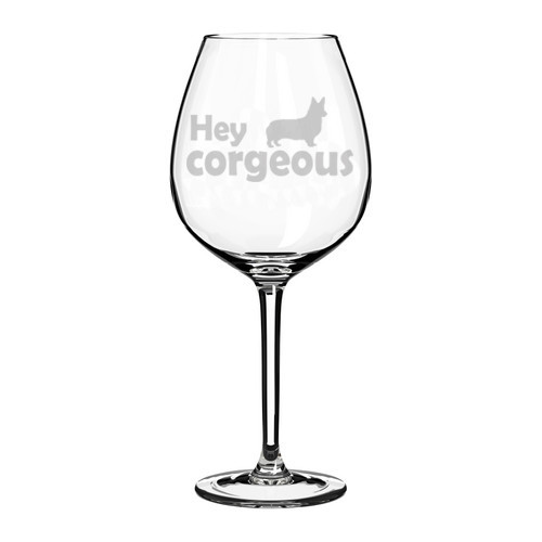 Hey Corgeous Corgi Funny Gorgeous Stemmed / Stemless Wine Glass - Bild 3 von 4