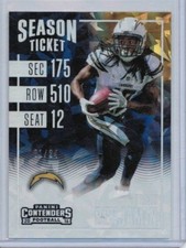 2016 Panini Contenders Travis Benjamin Cracked Ice #'ed 01/24