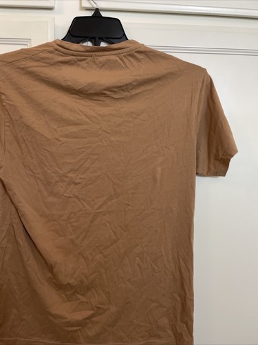 Farah T Shirt Mens Large Tee S/S Crew Neck Gold - Picture 9 of 12