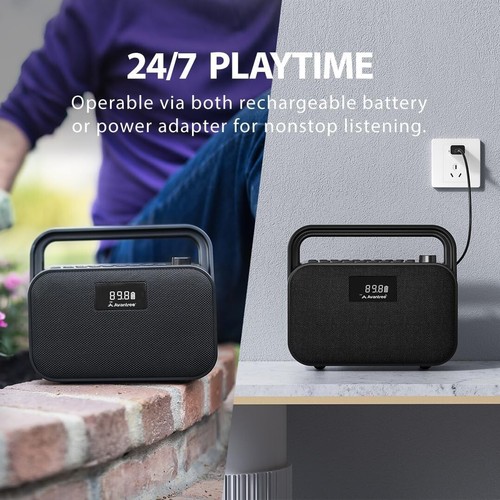 PowerByte - Radio FM Portable Numérique avec Puissance 30W Stéréo Bluetooth Spea... - Photo 4/13