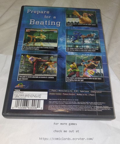 Virtua Fighter 4 (Sony PlayStation 2, 2002) Black Label PS2 - Picture 2 of 4