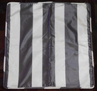 Ann Gish 100% Silk wide striped Euro Pillow Sham 26" x 26"