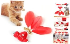 Automatic Interactive Cat Toy - Goldfish Design with LED Light, Feather, Bell,