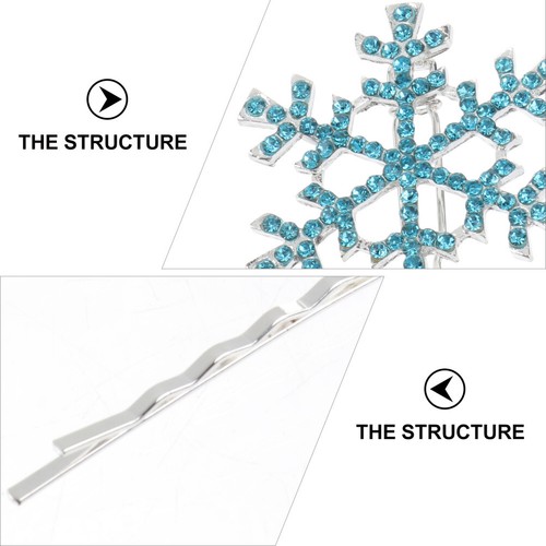 6PCS Hair Clips Rhinestone Bobby Pin Rhinestone Barrettes Hair Clips for Kids - Bild 5 von 11