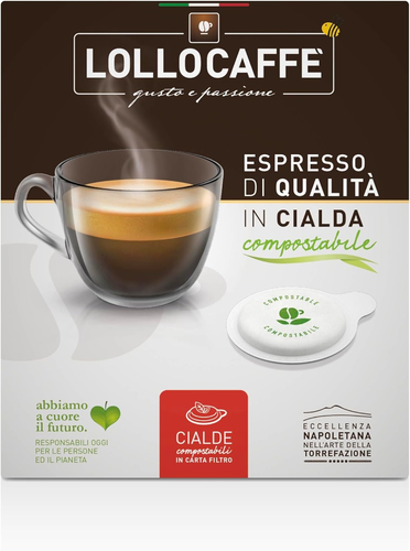 LOLLO CAFFE' CIALDE in CARTA ESE 44MM MISCELA NERA MOKONA/TAZZONA COMPATIBILI (1 - Foto 3 di 12