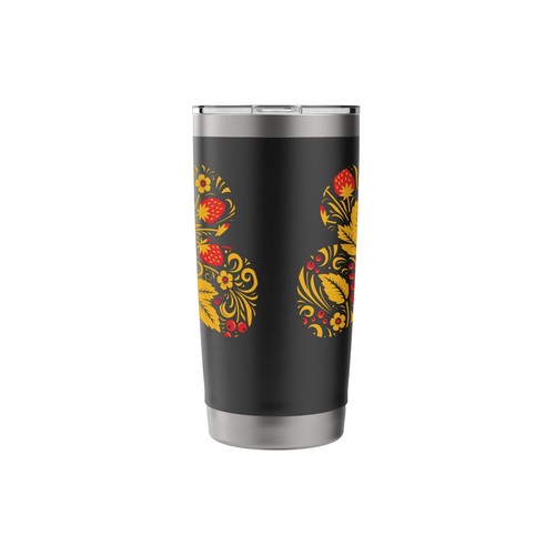 Russian Khokhloma Flowers Russian Art Russia Russians Stainless Steel Insulat... - Picture 4 of 7