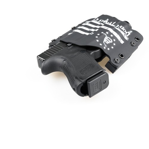 OWB Holster for INFORCE APLc COMPACT - 50+ Gun Models - DON'T TREAD B&W FLAG - Picture 3 of 11