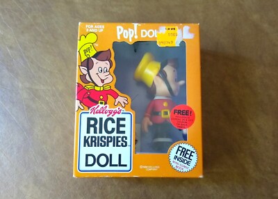 Neu im Karton 1984 Kellogg's Werbung POP Puppe von Rice Krispies Snap Crackle Pop Ruhm