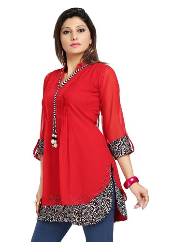 Schönes Kurti Damen Ethno Wear Kleid Frauen Mode Designer SC1030R kostenlose Lieferung - Bild 5 von 8