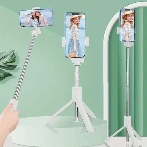 Selfie Stick Trépied Bluetooth Télécommande Sans Fil Support Téléphone Portable - Photo 1 sur 14