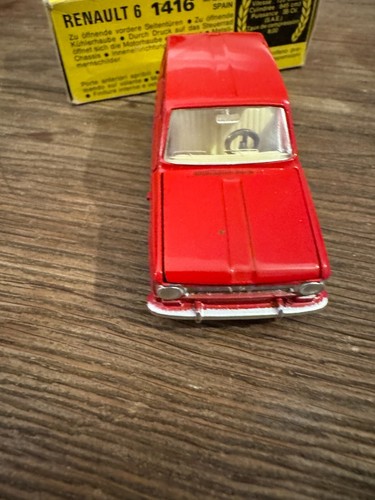 DINKY TOYS RENAULT 6 ROUGE REF 1416 MADE IN FRANCE - Imagen 2 de 12