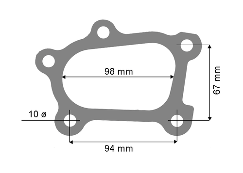Permaseal TUR102 MLS-R Turbo Outlet Gasket for Mazda L3-VDT 2.2L - Picture 6 of 6