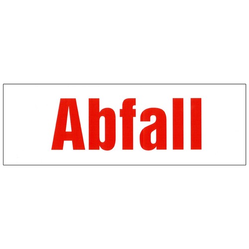 Container-Aufkleber Abfall, Papier, Schrott, Holz, 30 x 10 cm - Bild 6 von 10