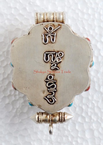 Colgante Caja de Oración Plata Santuario Tibetano Tara Ghau Blanco de Patan, Nepal - Imagen 2 de 5