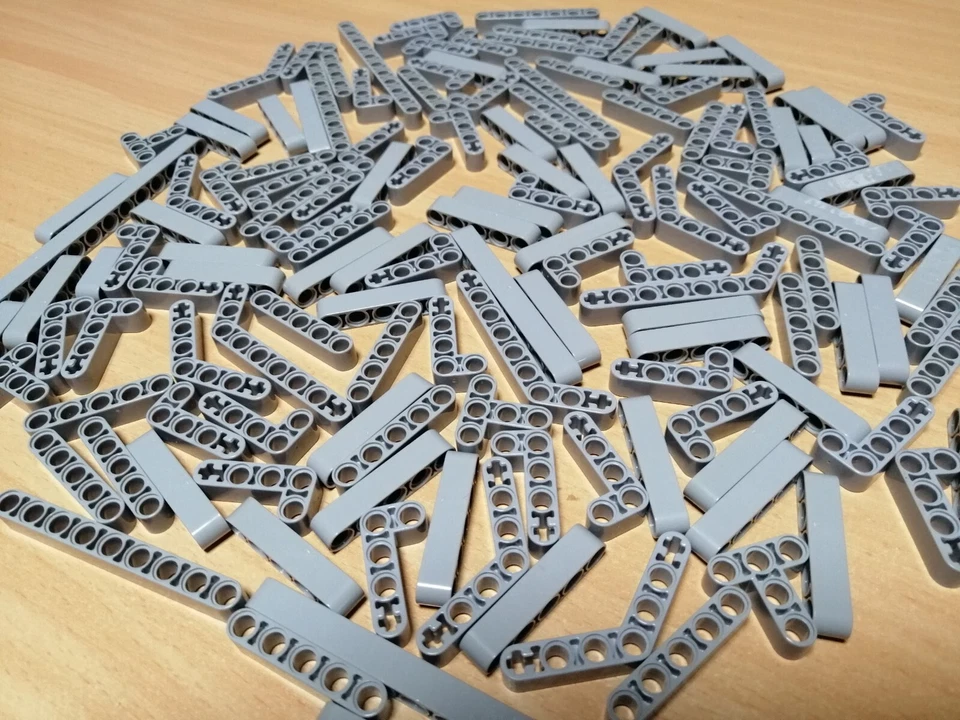 LEGO TECHNIC Konvolut Liftarme hellgrau / Lochstangen Technik Sammlung - Bild 2 von 4