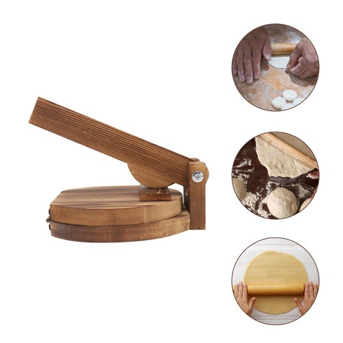 1pc tortilla smasher Pasta Dough Maker Wooden Dumpling Maker Pasta Press - 第 1/12 張圖片