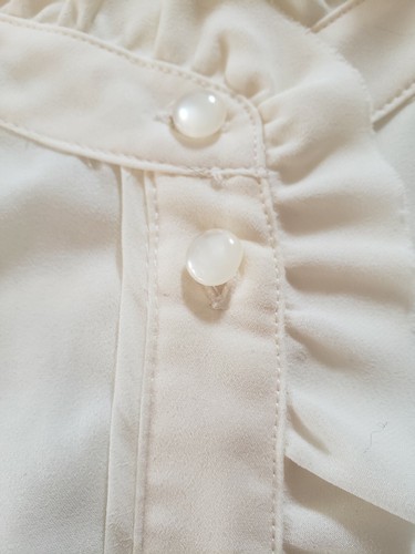 J.Crew Ivory Ruffle Neck Tank Top - Picture 6 of 11