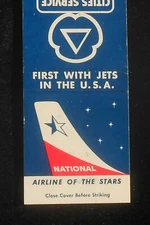 1960s National Airline of the Stars First with Jets in U.S. Cities Service Gas