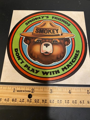 Vintage Smokey Bear Aufkleber - Bild 1 von 5