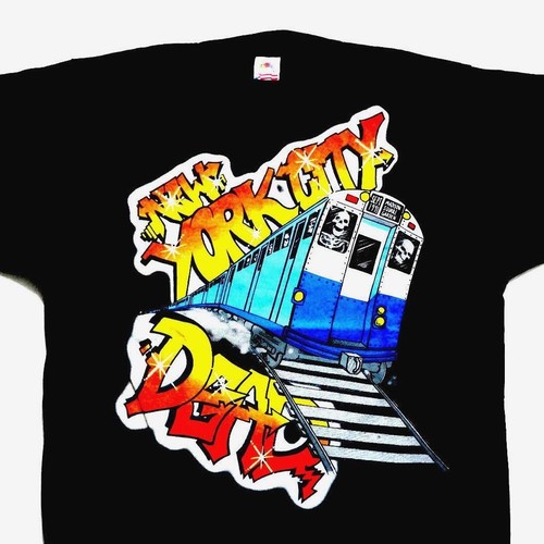 Camiseta Grateful Dead Camiseta De Colección 1991 Ciudad de Nueva York MSG Pintura Graffiti GDM XL - Imagen 1 de 12