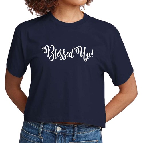 Camiseta gráfica recortada para mujer - Blessed Up - Imagen 13 de 36