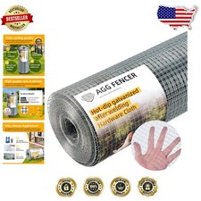 Heavy-Duty 24in x 100ft 19Ga Galvanized Chicken Wire - Strong & Resilient 1.44 per foot